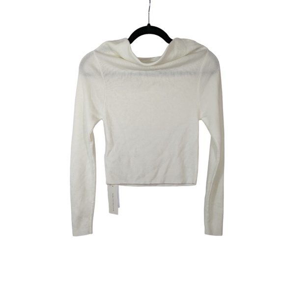 Commense Cream Wide Neck Stretchy Knit Sweater Size XS - Picture 2 of 3